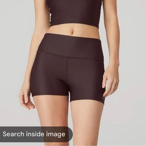 ALO High-waist Airlift Shorts Raisin